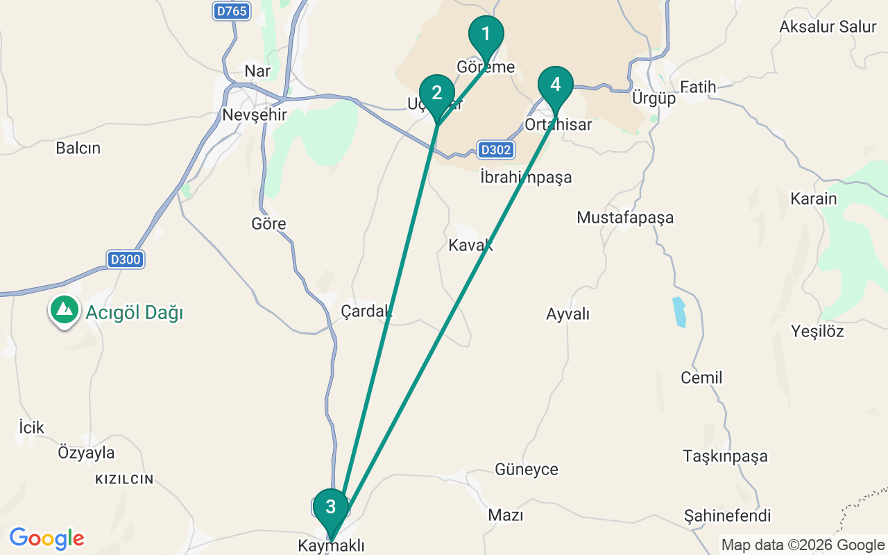 Route —  →  →  → 